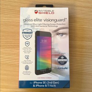 Zagg Invisible shield glass protector for iPhone 8/7/6s/6 - NEW IN BOX*